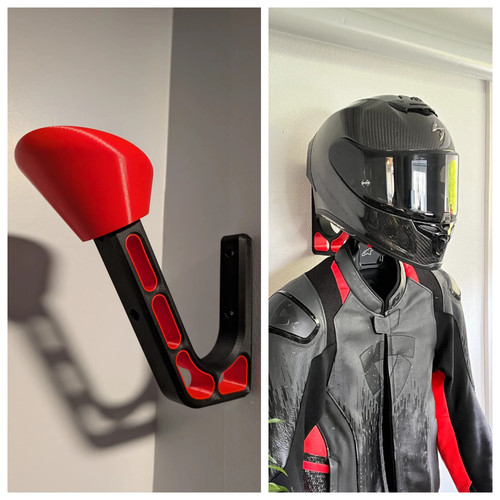 Motorcycle helmet holder - v2,