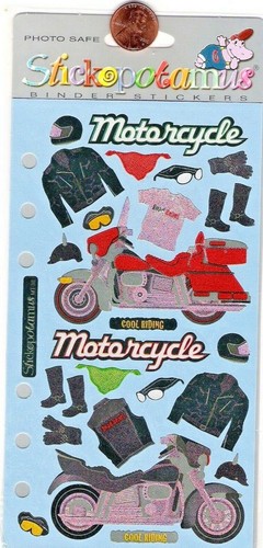 Stickopotamus motorcycle theme - motorcycle,